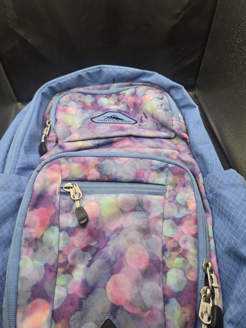 High Sierra Colorful Bokeh Print Backpack - Purple/Multicolor